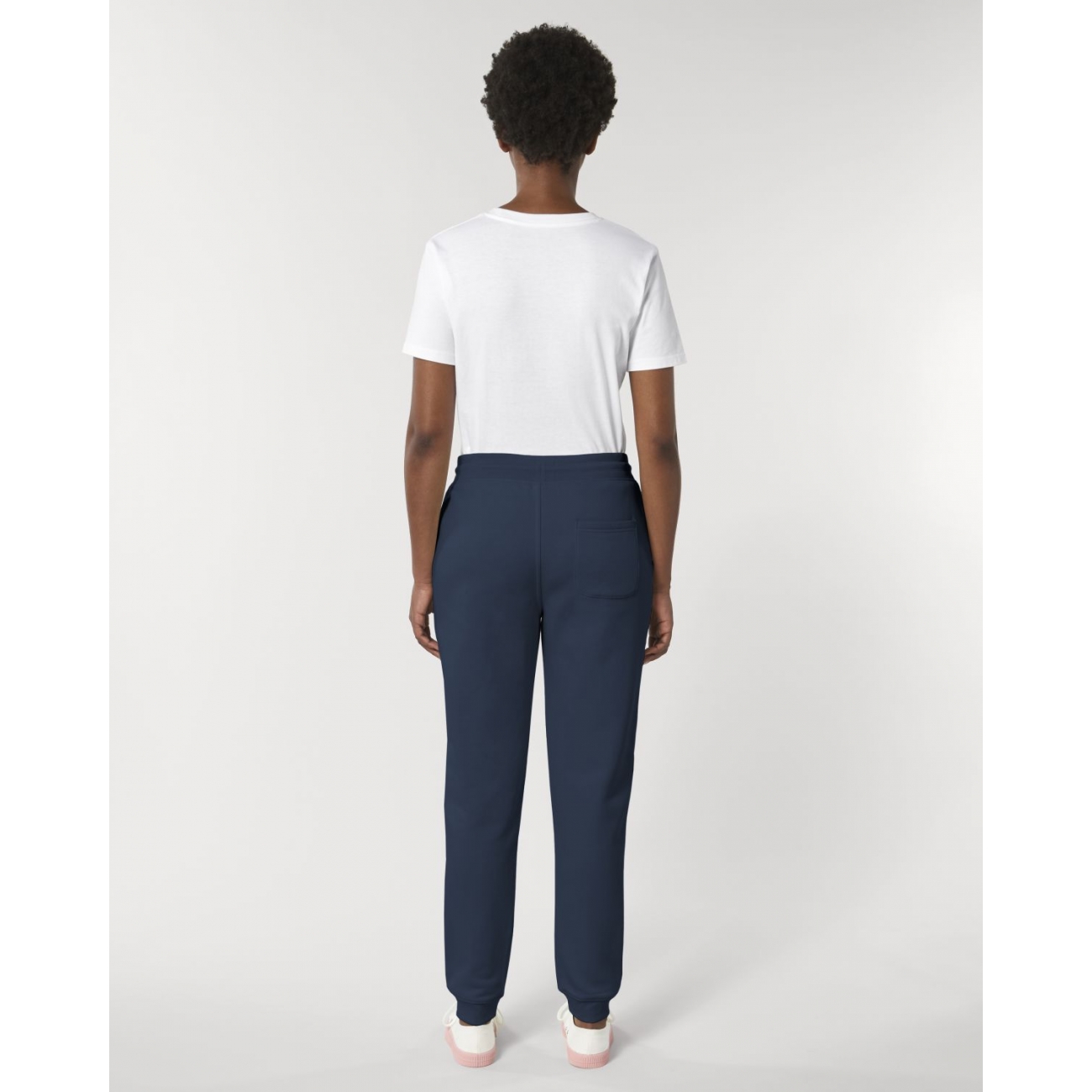 Pantalon de Jogging en coton Bio,Blanc pour Femme - STEEZSTUDIO