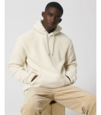 SWEAT à capuche SHERPA beige natural recyclé