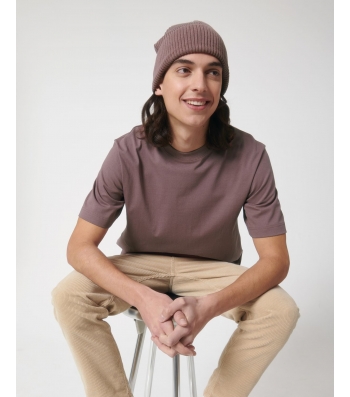 TEE-SHIRT Homme très épais 240g coton bio marron clair