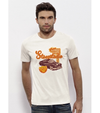 TEE-SHIRT Coton Bio doux Visuel US Motors 