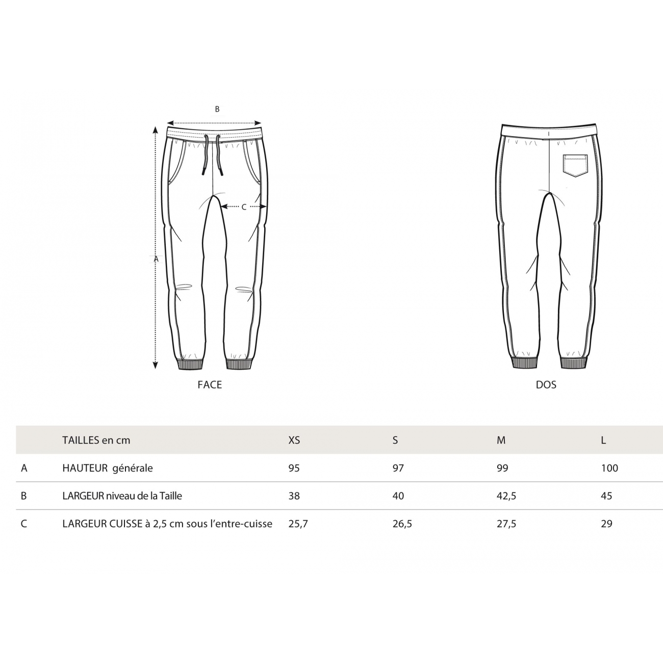 Pantalon de sport femme en coton biologique Gris chiné Valparaiso
