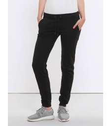 Pantalon de Jogging en coton Bio,noir pour Femme