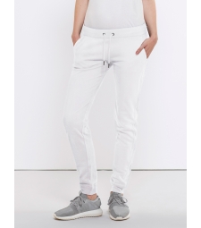 Pantalon de Jogging en coton Bio,Blanc pour Femme