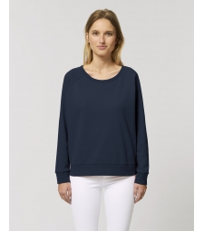 SWEAT col rond bleu marine French Navy coton bio éthique 