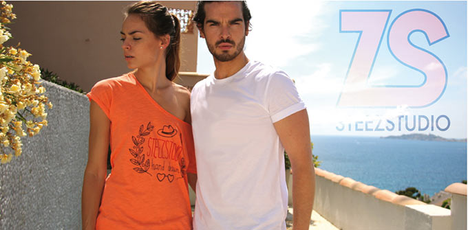 Tee-shirt Steezstudio coton bio slub lauriers